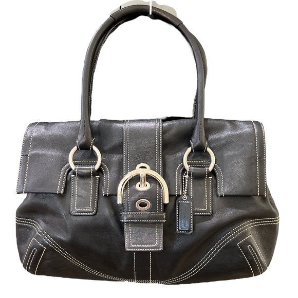 Coach Handbags - {Coach}Black Shoulder/Arm Bag w/silver hardware